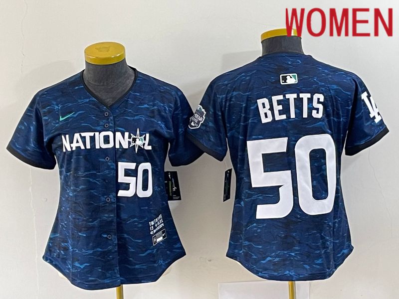 Women Los Angeles Dodgers #50 Betts National League Nike Royal 2023 MLB All Star MLB Jersey->indianapolis colts->NFL Jersey